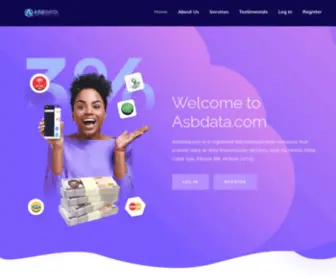 Asbdata.com(We offer instant recharge of Airtime) Screenshot