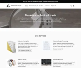 Asbestos-Sampling.com(UKs #1 Asbestos Testing Kit) Screenshot