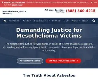 Asbestos.net(The Mesothelioma Justice Network) Screenshot