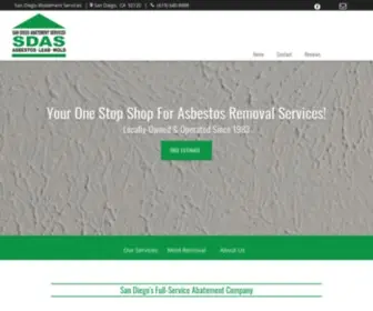 Asbestosremoval-Sandiego.com(Asbestos Removal San Diego) Screenshot