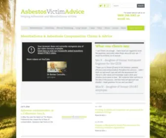 Asbestosvictimadvice.com(Asbestos Victim Advice) Screenshot