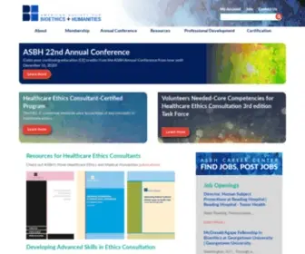 ASBH.org(American Society for Bioethics and Humanities) Screenshot