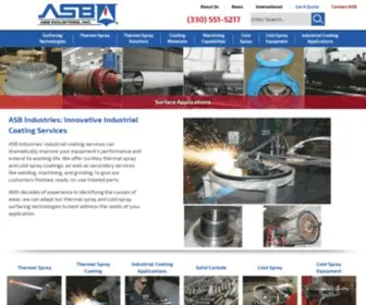 Asbindustries.com(Industrial Coating Services) Screenshot