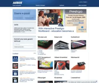 Asbis.ee(Tere tulemast ASBIS Estonia kodulehele) Screenshot