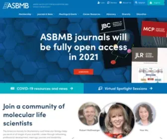 ASBMB.org(American Society for Biochemistry and Molecular Biology) Screenshot