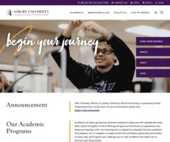 Asbury.edu(Asbury University) Screenshot