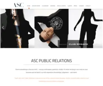 ASC-TO.com(ASC Public Relations Toronto) Screenshot