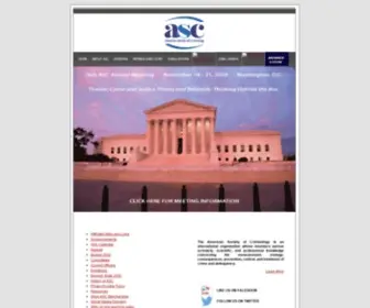 ASC41.com(The American Society of Criminology) Screenshot
