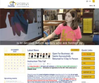 Ascacademy.org(All Saints Catholic Academy) Screenshot
