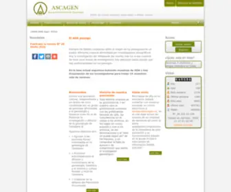 Ascagen.es(Asociaci髇 C醤tabra de Genealog韆) Screenshot