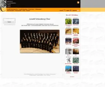 ASC.at(Official Website Arnold Schoenberg Chor) Screenshot