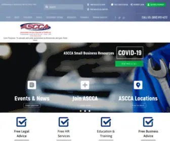 Ascca.com(ASCCA Official Website) Screenshot