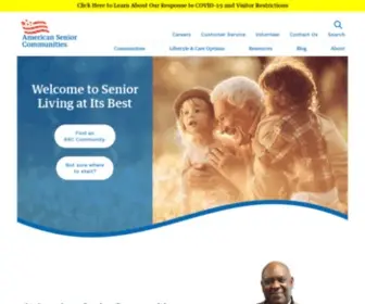 Asccare.com(American Senior Communities) Screenshot