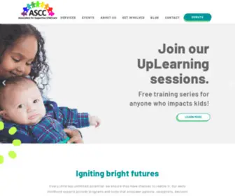 Asccaz.org(Association for Supportive Child Care) Screenshot