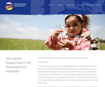 ASCDP.bc.ca(Aboriginal Supported Child Development) Screenshot