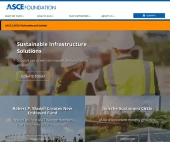Ascefoundation.org(ASCE Foundation) Screenshot
