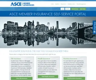 Asceinsurance.com(ASCE Member Insurance) Screenshot