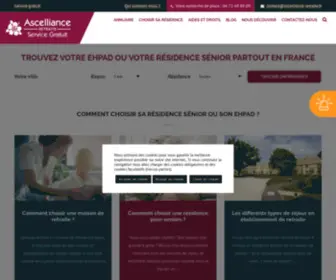 Ascellianceresidence.fr(Trouver un ehpad en urgence maison de retraite) Screenshot