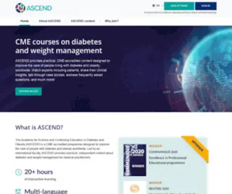 Ascend-Diabetes-Obesity.com(CME courses on diabetes and weight managementASCEND) Screenshot