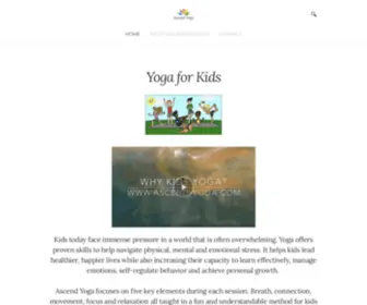 Ascend-Yoga.com(Yoga and Mindfulness for kids) Screenshot