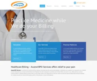 Ascendbpo.com(Medical Billing Solutions) Screenshot