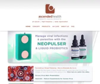Ascendedhealth.com(Natural Skin Care) Screenshot