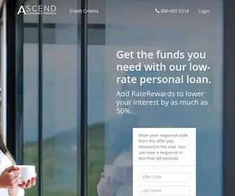 Ascendloan.com(Ascend) Screenshot