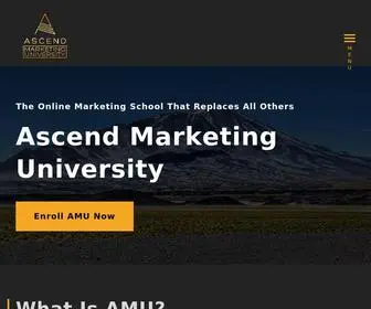 Ascendmarketingu.com(This is the only university) Screenshot