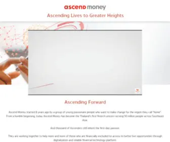 Ascendmoneygroup.com(Ascend Money) Screenshot