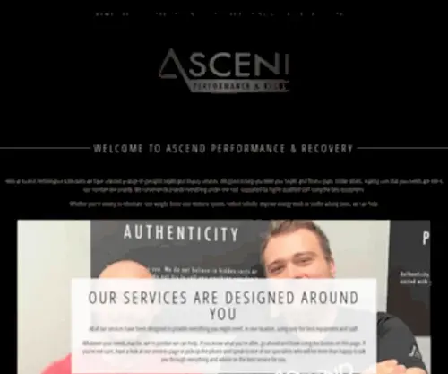 Ascendperformancerecovery.com(Ascend Performance & Recovery) Screenshot