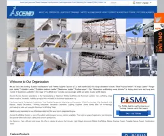 Ascenduae.com(Aluminum Mobile Scaffolding Manufacturer Dubai) Screenshot