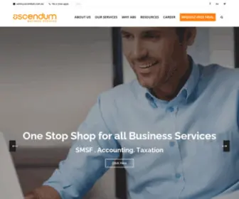 Ascendum.com.au(Accounting Outsourcing Services) Screenshot