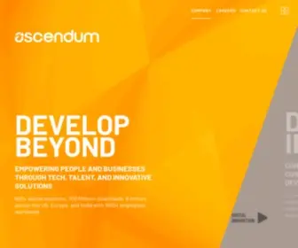 Ascendum.com(React) Screenshot