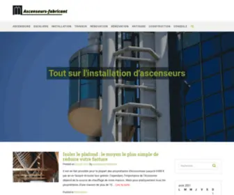 Ascenseurs-Fabricant.com(Ascenseurs fabricant Tout sur l'installation d'ascenseurs) Screenshot