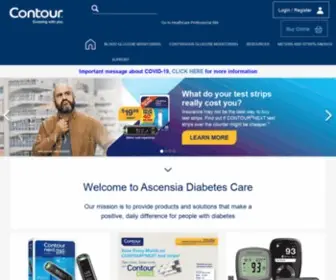 Ascensiadiabetes.com(CONTOUR NEXT) Screenshot