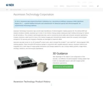 Ascension-Tech.com(Navigate New Possibilities with NDI) Screenshot