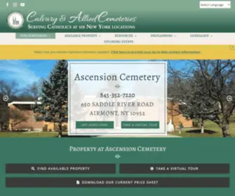 Ascensioncemeteryrockland.com(Calvary & Allied NYC) Screenshot