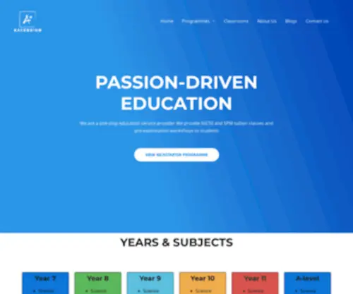 Ascensionedu.com(Passion Driven Education) Screenshot