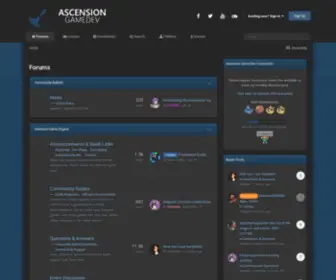 Ascensiongamedev.com(Ascension) Screenshot