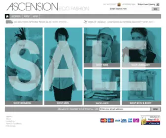 Ascensiononline.com(Ascension Ethical Fashion) Screenshot