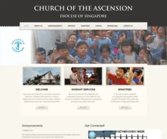 Ascension.org.sg(Church of the Ascension) Screenshot