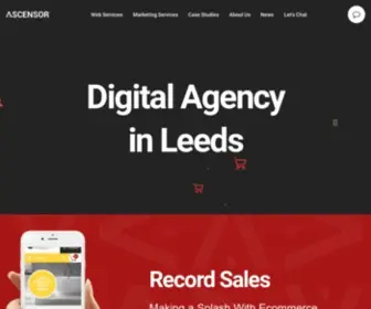 Ascensor.co.uk(Digital Agency Leeds) Screenshot