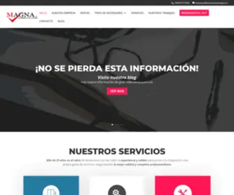 Ascensoresmagna.cl(Mantención e Instalación de Ascensores) Screenshot