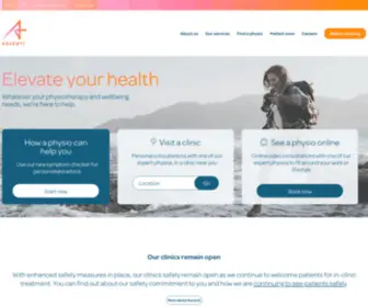 Ascenti.co.uk(Physiotherapy Services Nationwide) Screenshot
