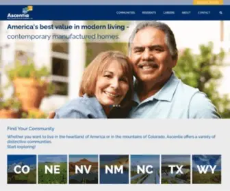 Ascentia.us(Manufactured Home Communities Across the United States) Screenshot