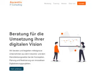 Ascentiv.ch(Beratung für Digitalisierungslösungen) Screenshot