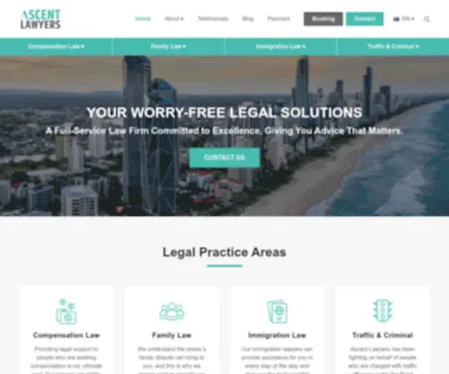 Ascentlawyers.com.au(Ascent Lawyers Brisbane) Screenshot