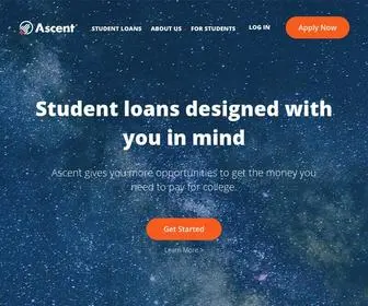 Ascentstudentloans.com(Ascent Funding) Screenshot