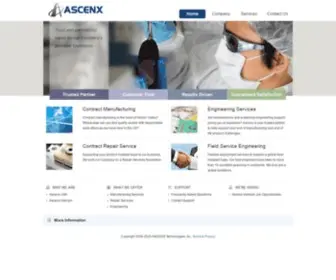 Ascenx.com(Ascenx Technologies) Screenshot