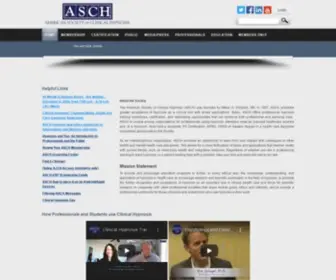 ASCH.net(American Society of Clinical Hypnosis) Screenshot
